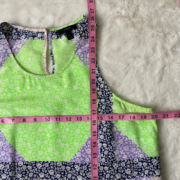 J. Crew Silk Printed Tank Top Size 12 - Picture 5 of 5